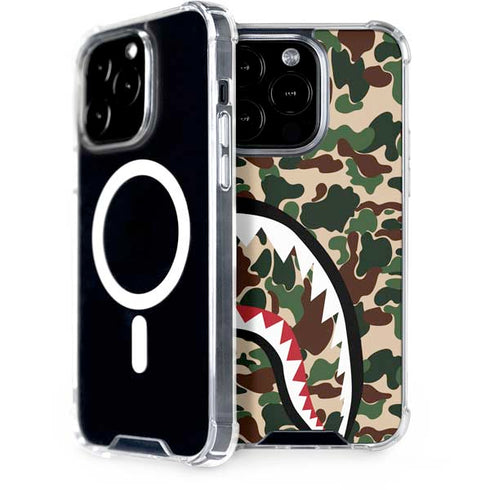 Shark Teeth Street Camo iPhone 15 Pro MagSafe Case
